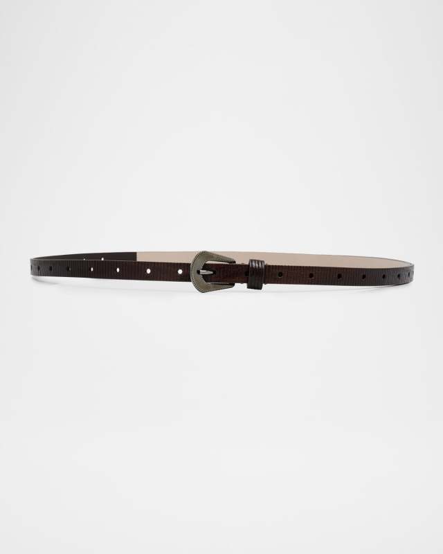 Carved Leather Belt